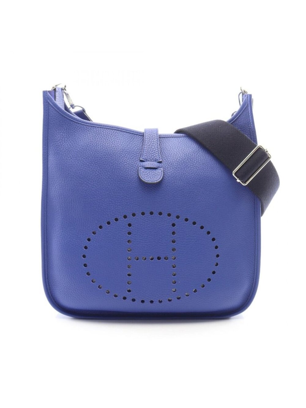 Hermes Shoulder Bag Evelyne 3 Trois GM Blue Electric